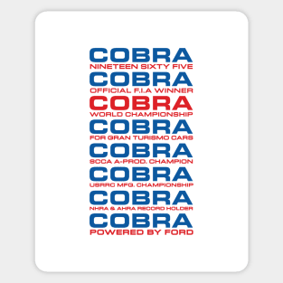 Shelby Cobra 1965 winner Sticker